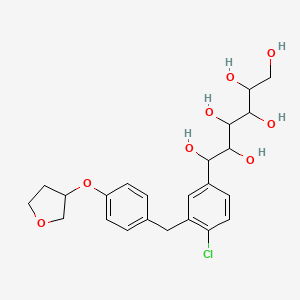 molecular formula C23H29ClO8 B12286569 (3R,4S,5S,6R)-2-(4-chloro-3-(4-(((S)-tetrahydrofuran-3-yl)oxy)benzyl)phenyl)-6-(hydroxymethyl)tetrahydro-2H-pyran-2,3,4,5-tetraol 