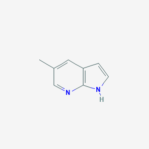 molecular formula C8H8N2 B122866 5-甲基-1H-吡咯并[2,3-b]吡啶 CAS No. 824-52-2