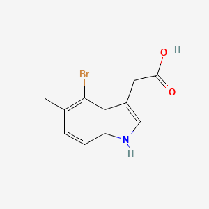 molecular formula C11H10BrNO2 B12286643 4-Bromo-5-methylindole-3-acetic Acid 