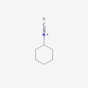 molecular formula C7H12N+ B1228666 Cyclohexyl isocyanide(1+) 