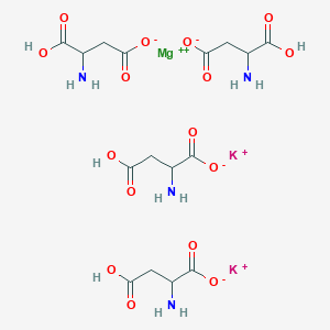 molecular formula C16H24K2MgN4O16 B12286684 L-Aspartic acid potassium magnesium salt 