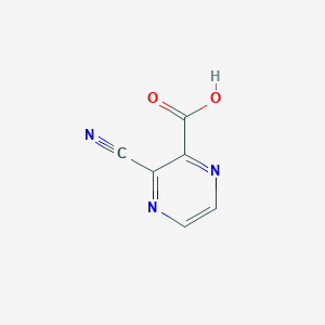 molecular formula C6H3N3O2 B12286721 3-Cyanopyrazine-2-carboxylic acid CAS No. 70546-26-8