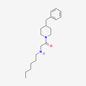 molecular formula C20H32N2O B1228676 2-(Hexylamino)-1-[4-(phenylmethyl)-1-piperidinyl]ethanone 
