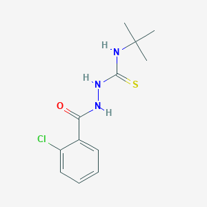 1-Tert-butyl-3-[[(2-chlorophenyl)-oxomethyl]amino]thiourea
