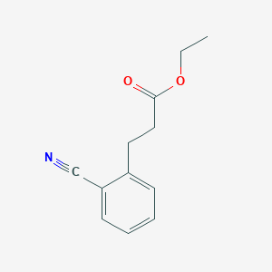 Benzenepropanoic acid, 2-cyano-, ethyl ester