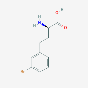 molecular formula C10H12BrNO2 B12286847 (R)-2-Amino-4-(3-bromophenyl)butanoic acid 