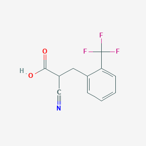 2-Cyano-3-[2-(trifluoromethyl)phenyl]propionic Acid