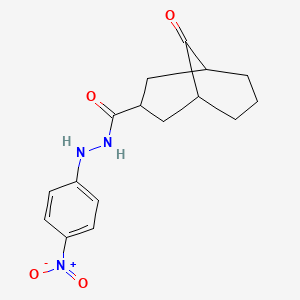 N'-(4-nitrophenyl)-9-oxo-3-bicyclo[3.3.1]nonanecarbohydrazide