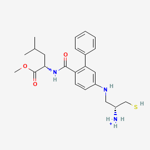 methyl (2S)-2-[[4-[[(2R)-2-amino-3-sulfanyl-propyl]amino]-2-phenyl-benzoyl]amino]-4-methyl-pentanoate