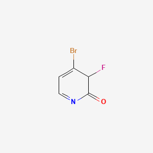 molecular formula C5H3BrFNO B12286913 4-bromo-3-fluoro-3H-pyridin-2-one 