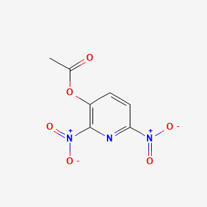 molecular formula C7H5N3O6 B1228692 3-Acetoxy-2,6-dinitropyridine CAS No. 35666-27-4