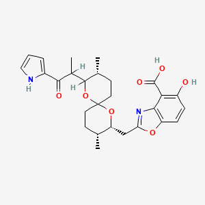 molecular formula C27H32N2O7 B1228695 抗生素X 14885A CAS No. 83917-57-1