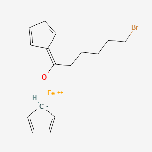 molecular formula C16H19BrFeO B12286952 (6-Bromo-1-oxohexyl)ferrocene CAS No. 57640-76-3