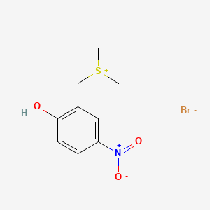 molecular formula C9H12BrNO3S B1228699 二甲基（2-羟基-5-硝基苄基）磺鎓溴化物 CAS No. 28611-73-6