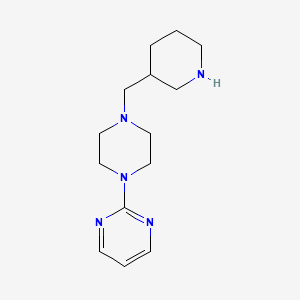 molecular formula C14H23N5 B12286991 2-[4-(3-piperidinylmethyl)-1-piperazinyl]-Pyrimidine 