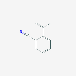 molecular formula C10H9N B12287036 2-(Prop-1-en-2-yl)benzonitrile 