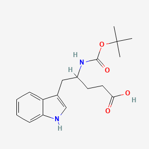 (4R)-4-{[(tert-butoxy)carbonyl]amino}-5-(1H-indol-3-yl)pentanoic acid