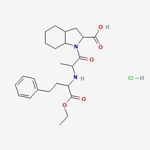 molecular formula C24H35ClN2O5 B12287097 TrandolaprilHydrochloride 