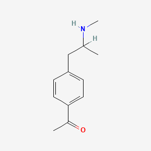 Ethanone, 1-(4-(2-(methylamino)propyl)phenyl)-, (R)-