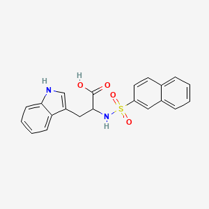 molecular formula C21H18N2O4S B1228712 N-(2-Naphthalene)sulfonyl-DL-tryptophan CAS No. 40356-23-8