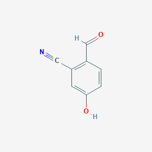 molecular formula C8H5NO2 B12287127 2-Formyl-5-hydroxybenzonitrile 