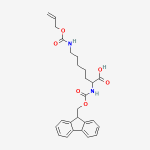 molecular formula C26H30N2O6 B12287134 Fmoc-L-hlys(alloc) 