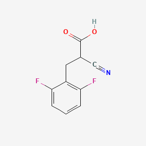 2-Cyano-3-(2,6-difluorophenyl)propionic Acid