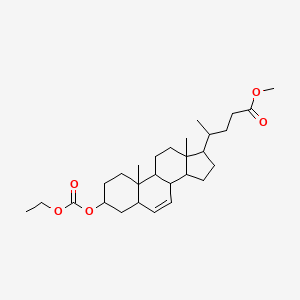 methyl 4-(3-ethoxycarbonyloxy-10,13-dimethyl-2,3,4,5,8,9,11,12,14,15,16,17-dodecahydro-1H-cyclopenta[a]phenanthren-17-yl)pentanoate