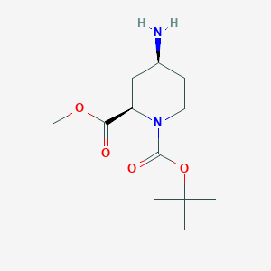 1-(tert-butyl) 2-methyl (2R,4S)-4-aminopiperidine-1,2-dicarboxylate