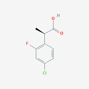 (R)-2-(4-Chloro-2-fluorophenyl)propanoic acid