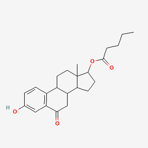 (3-hydroxy-13-methyl-6-oxo-8,9,11,12,14,15,16,17-octahydro-7H-cyclopenta[a]phenanthren-17-yl) pentanoate