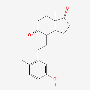 4-[2-(5-Hydroxy-2-methylphenyl)ethyl]-7a-methyl-2,3,3a,4,6,7-hexahydroindene-1,5-dione