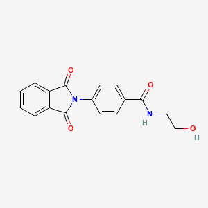 molecular formula C17H14N2O4 B1228722 4-(1,3-dioxo-2-isoindolyl)-N-(2-hydroxyethyl)benzamide 