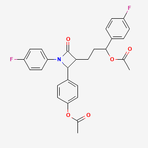 molecular formula C28H25F2NO5 B12287233 Ezetimibe-d4Diacetate 