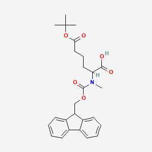 molecular formula C26H31NO6 B12287268 Fmoc-N-Me-Aad(OtBu)-OH 