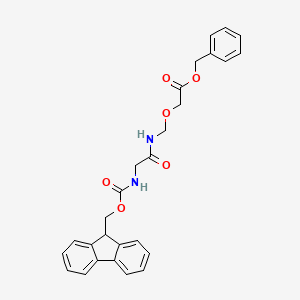 Benzyl 1-(9H-fluoren-9-yl)-3,6-dioxo-2,9-dioxa-4,7-diazaundecan-11-oate