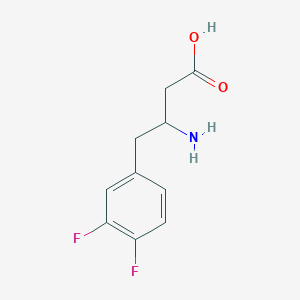 molecular formula C10H11F2NO2 B12287286 3-Amino-4-(3,4-difluorophenyl)butyric acid 