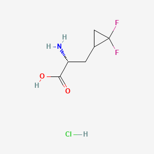 (2R)-2-amino-3-(2,2-difluorocyclopropyl)propanoic acid hydrochloride