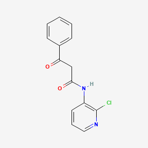 molecular formula C14H11ClN2O2 B1228731 N-(2-chloro-3-pyridinyl)-3-oxo-3-phenylpropanamide 