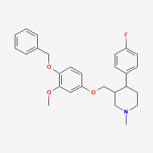 (3S,4R)-3-{[4-(Benzyloxy)-3-methoxyphenoxy]methyl}-4-(4-fluo