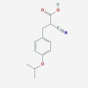 molecular formula C13H15NO3 B12287327 2-Cyano-3-(4-isopropoxyphenyl)propionic Acid 