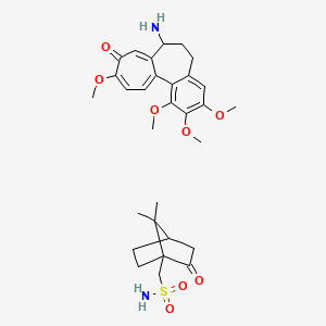 7-amino-1,2,3,10-tetramethoxy-6,7-dihydro-5H-benzo[a]heptalen-9-one;(7,7-dimethyl-2-oxo-1-bicyclo[2.2.1]heptanyl)methanesulfonamide