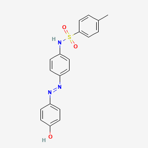 4-methyl-N-[4-[2-(4-oxo-1-cyclohexa-2,5-dienylidene)hydrazinyl]phenyl]benzenesulfonamide