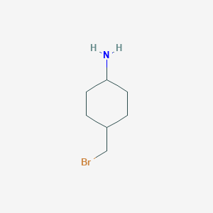 molecular formula C7H14BrN B12287379 trans-4-(Bromomethyl)cyclohexanamine 