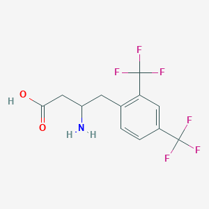 molecular formula C12H11F6NO2 B12287382 3-Amino-4-[2,4-bis(trifluoromethyl)phenyl]butyric Acid 