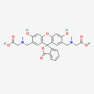 N,N'-((3',6'-Dihydroxy-3-oxospiro(isobenzofuran-1(3H),9'-(9H)xanthene)-2',7'-diyl)bis(methylene))bis(N-methylglycine)