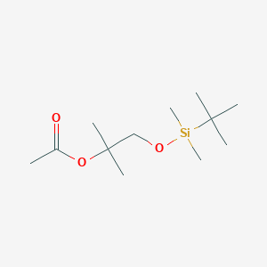 [1-[Tert-butyl(dimethyl)silyl]oxy-2-methylpropan-2-yl] acetate