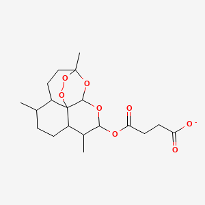 4-Oxo-4-[(1,5,9-trimethyl-11,14,15,16-tetraoxatetracyclo[10.3.1.04,13.08,13]hexadecan-10-yl)oxy]butanoate