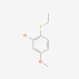 molecular formula C9H11BrOS B12287429 (2-Bromo-4-methoxyphenyl)(ethyl)sulfane 