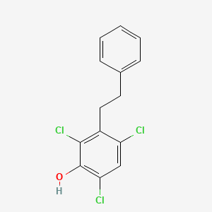 Phenol, 2,4,6-trichloro-3-(2-phenylethyl)-
